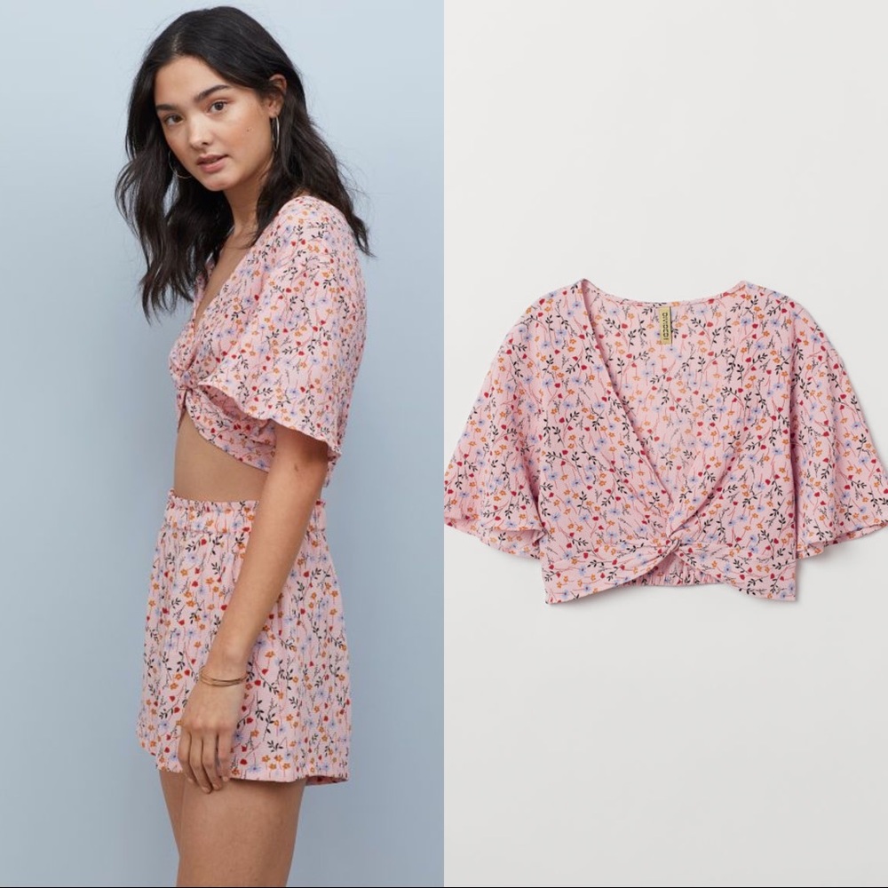 H&M Floral two piece set